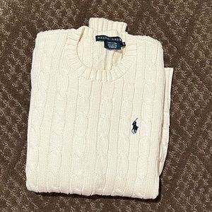 Ralph Lauren 100% cotton cable knit sweater